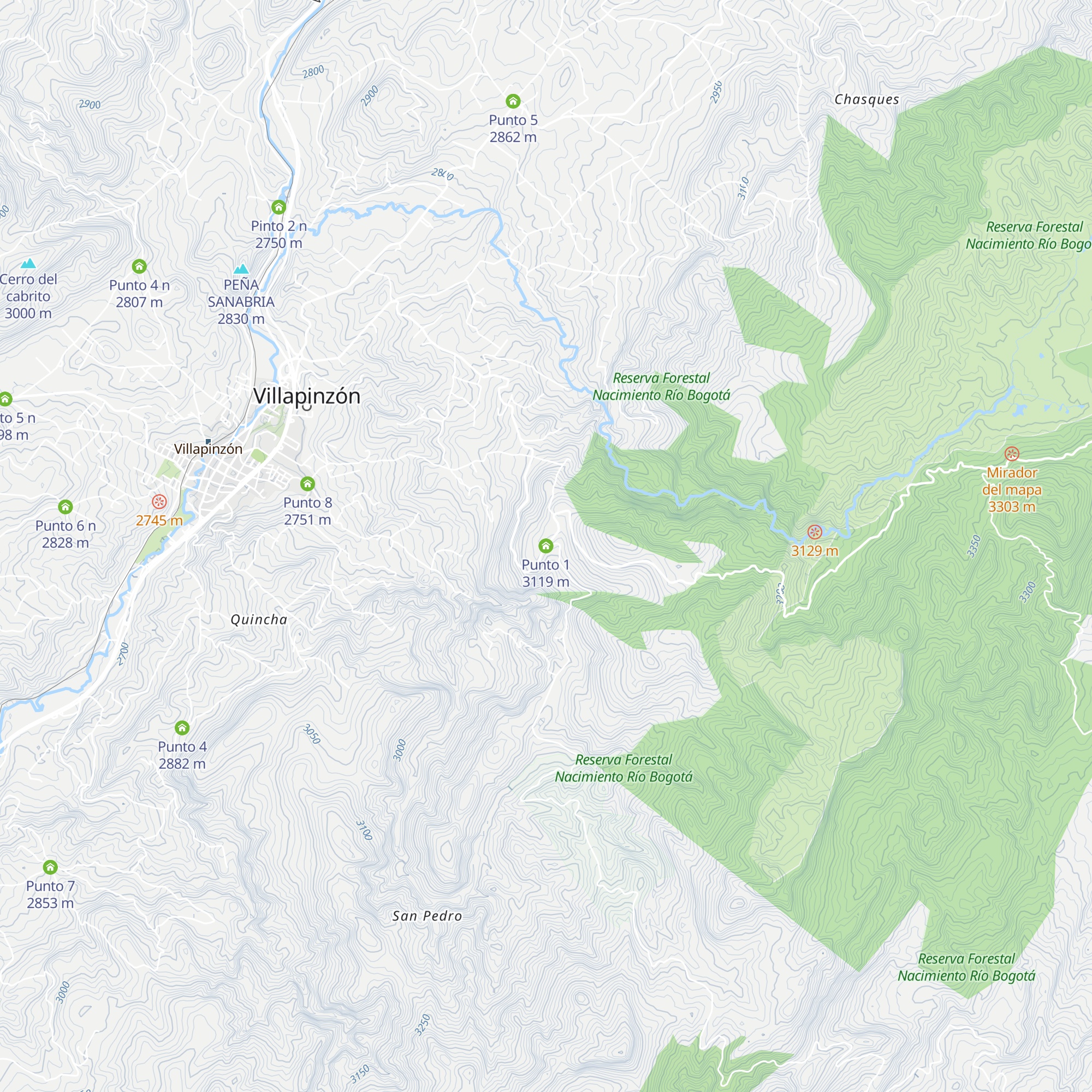 Punto 1 map