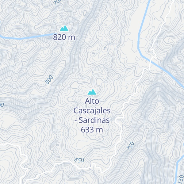 Map of Alto Cascajales - Sardinas