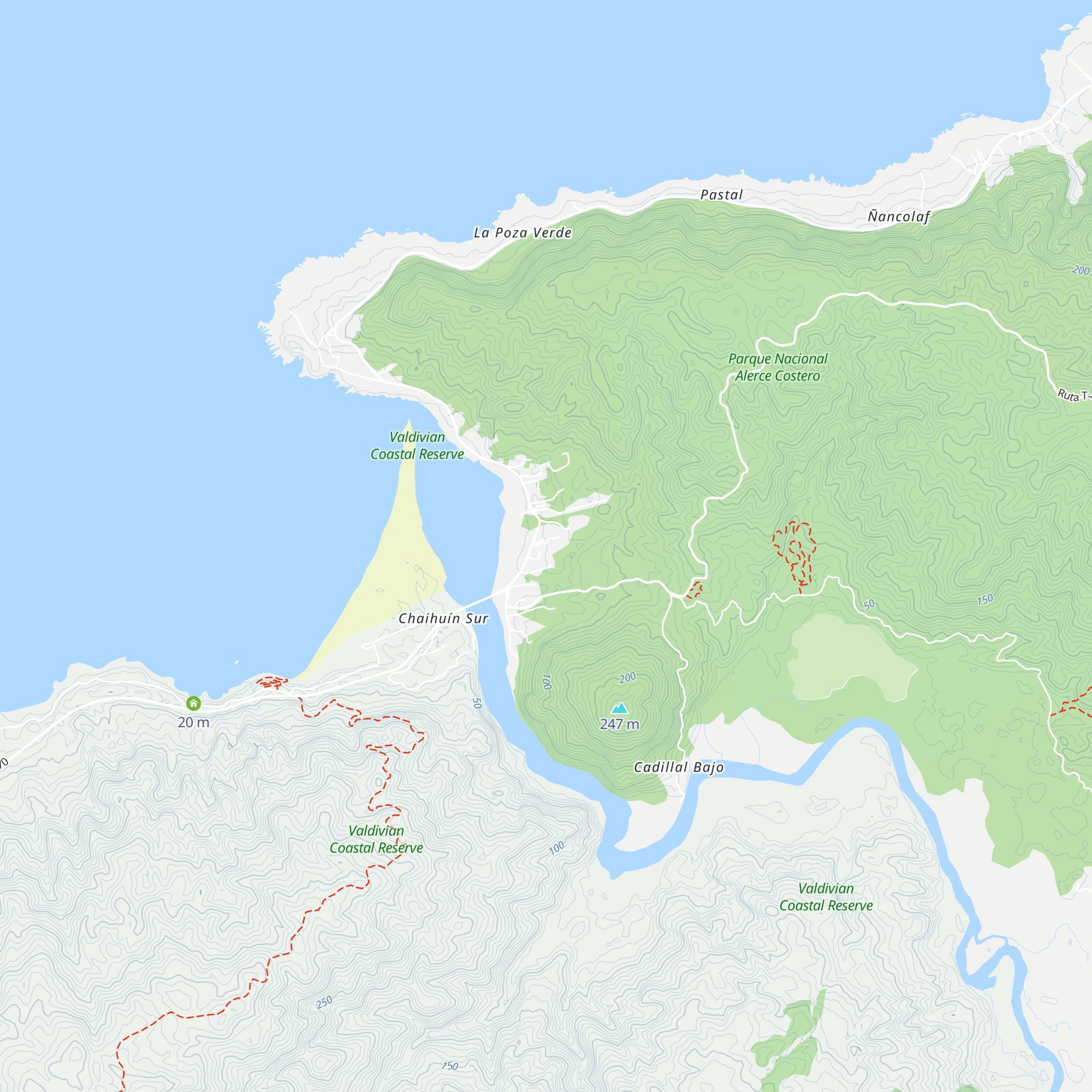 Cabañas don Ivan Railaf map