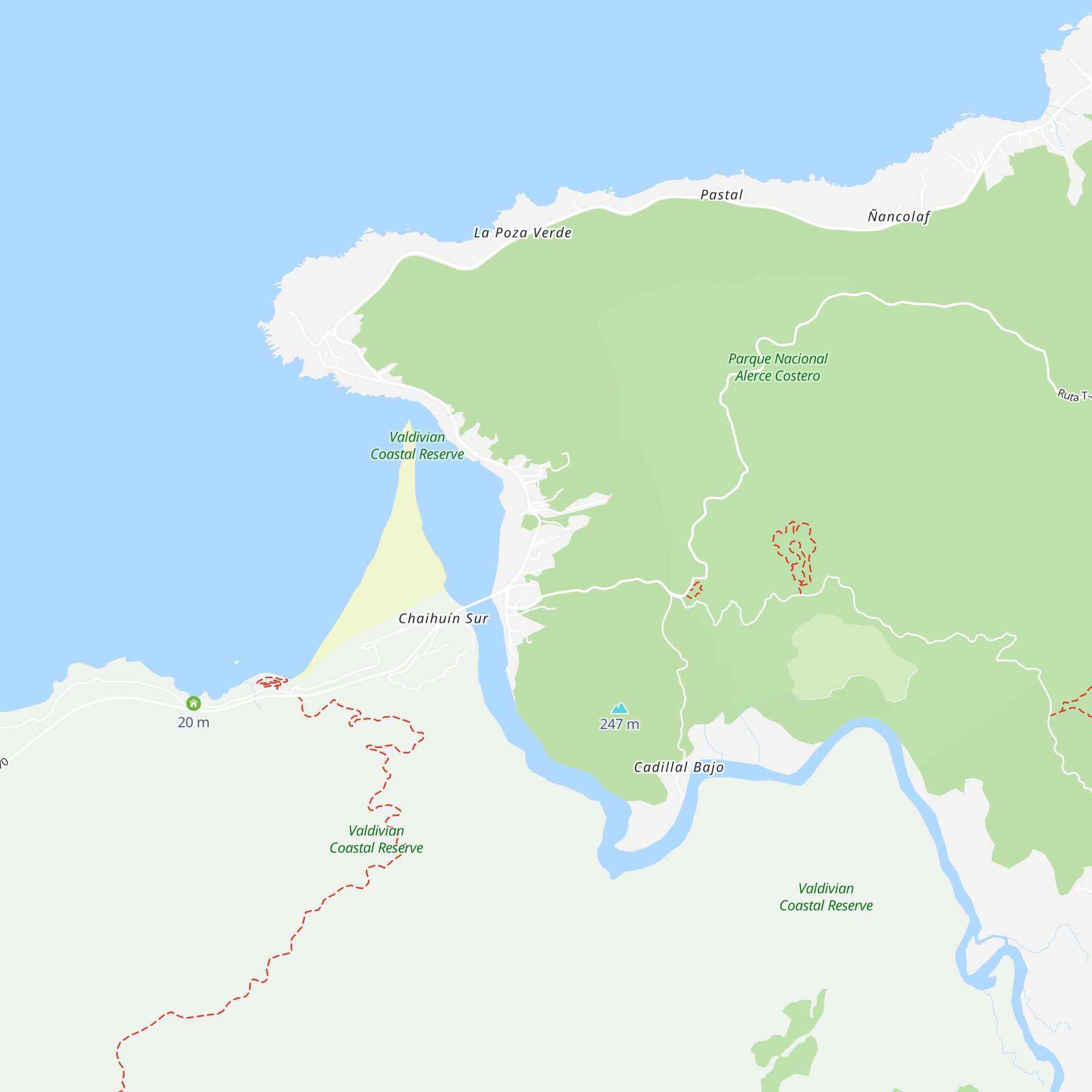 Cabañas don Ivan Railaf map