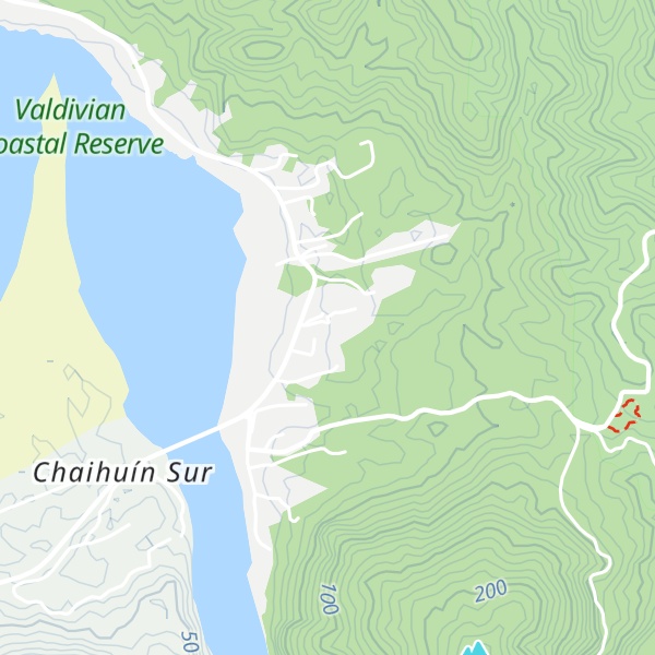 Map of Cabañas don Ivan Railaf