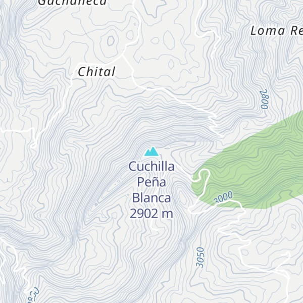 Map of Cuchilla Peña Blanca