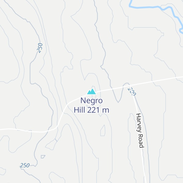 Map of Negro Hill