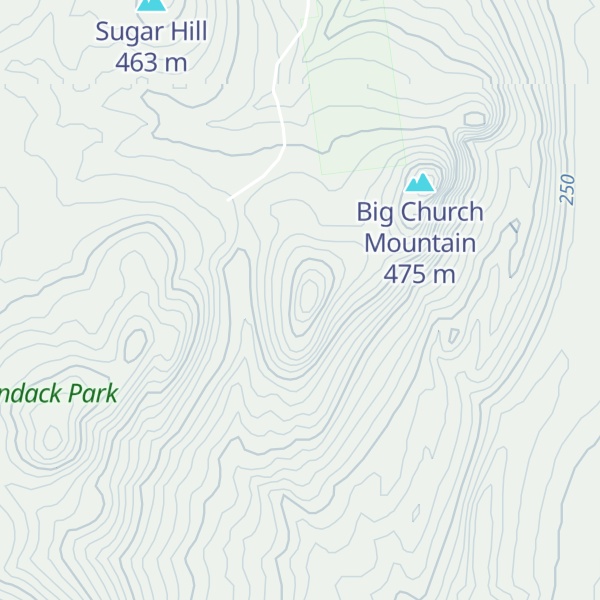 Map of Fleury Mountain