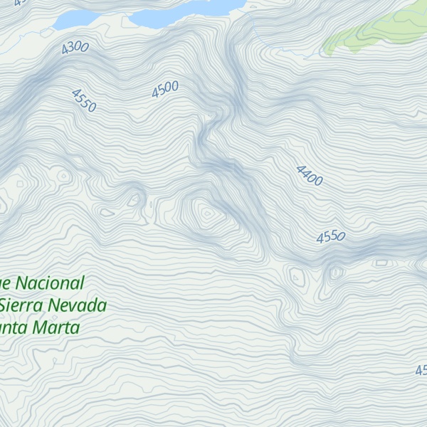 Map of Nevado Ramírez