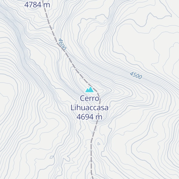 Map of Cerro Lihuaccasa