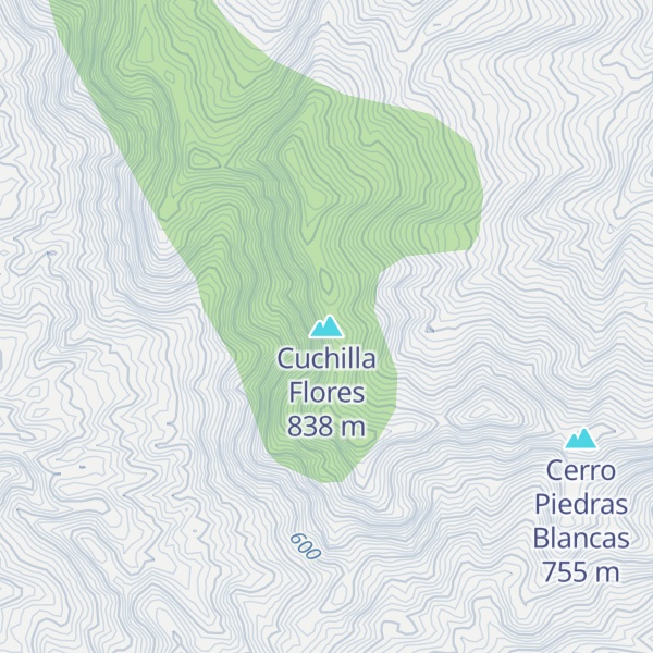Map of Cuchilla Flores