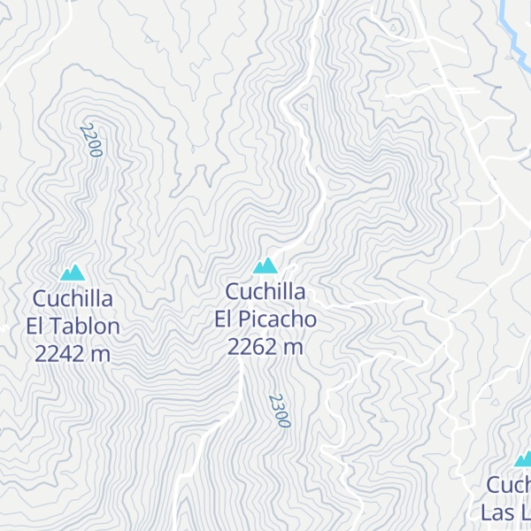 Map of Cuchilla El Picacho