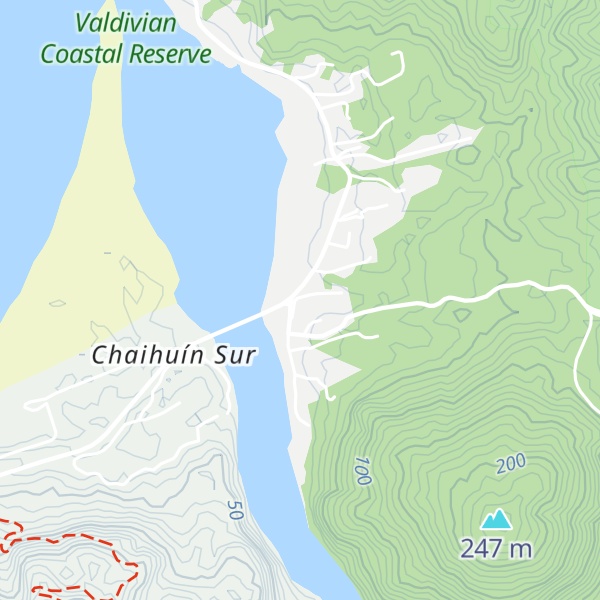 Map of Cabañas Rio Chaihuin