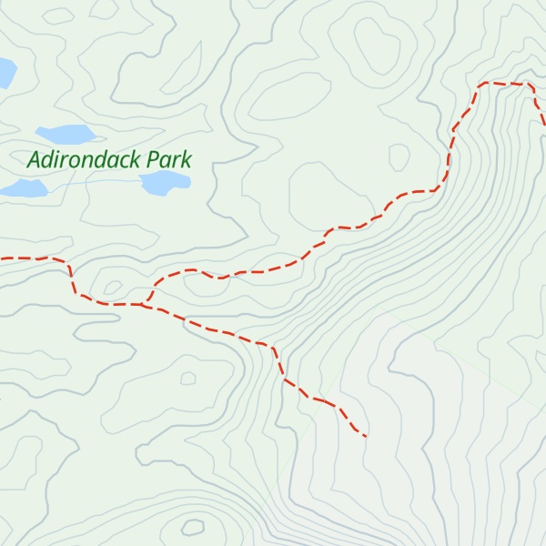 Map of Ellis Mountain