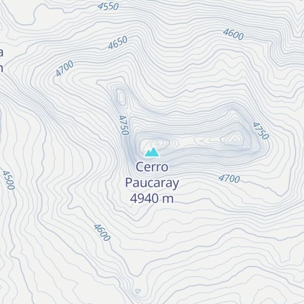 Map of Cerro Paucaray