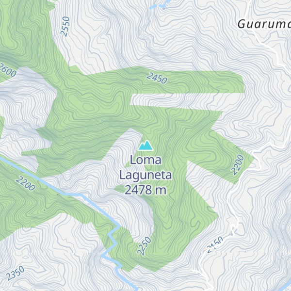 Map of Loma Laguneta
