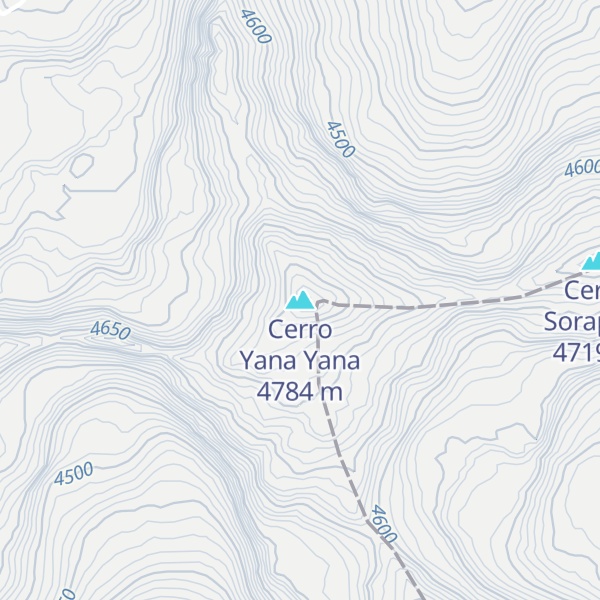 Map of Cerro Yana Yana