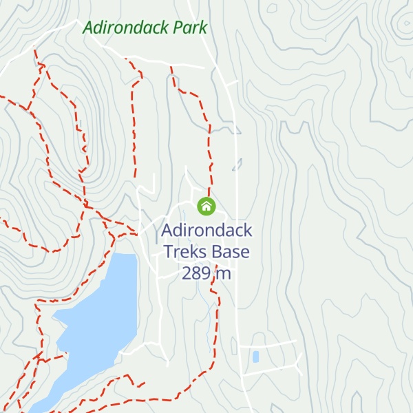Map of Adirondack Treks Base