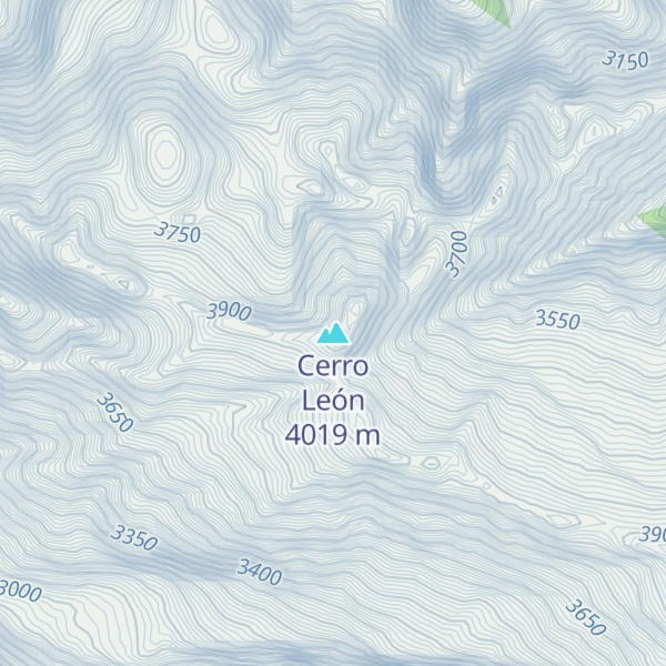 Map of Cerro León