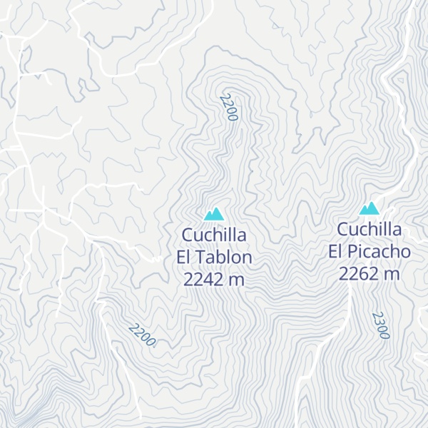 Map of Cuchilla El Tablon