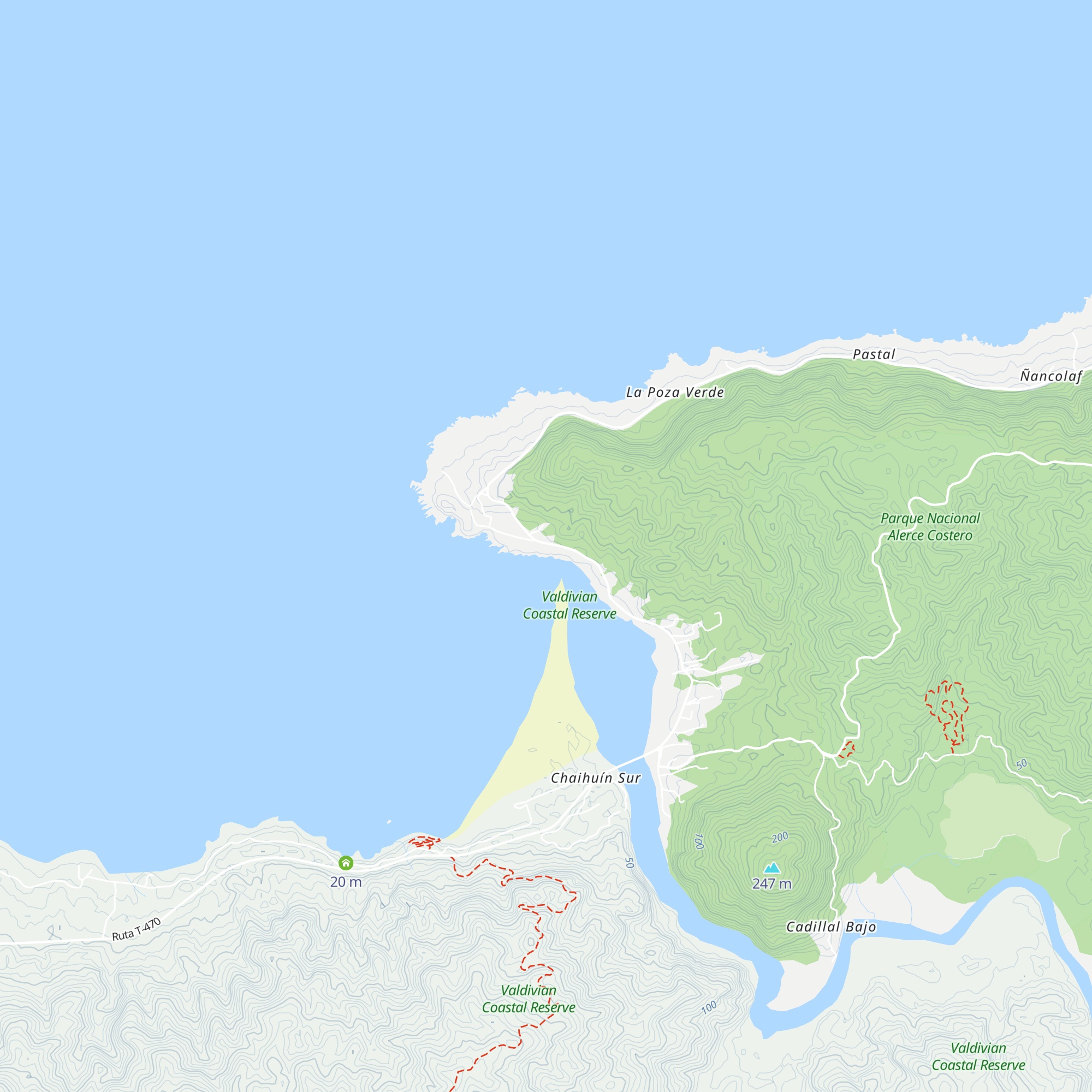 Cabañas Elsa map