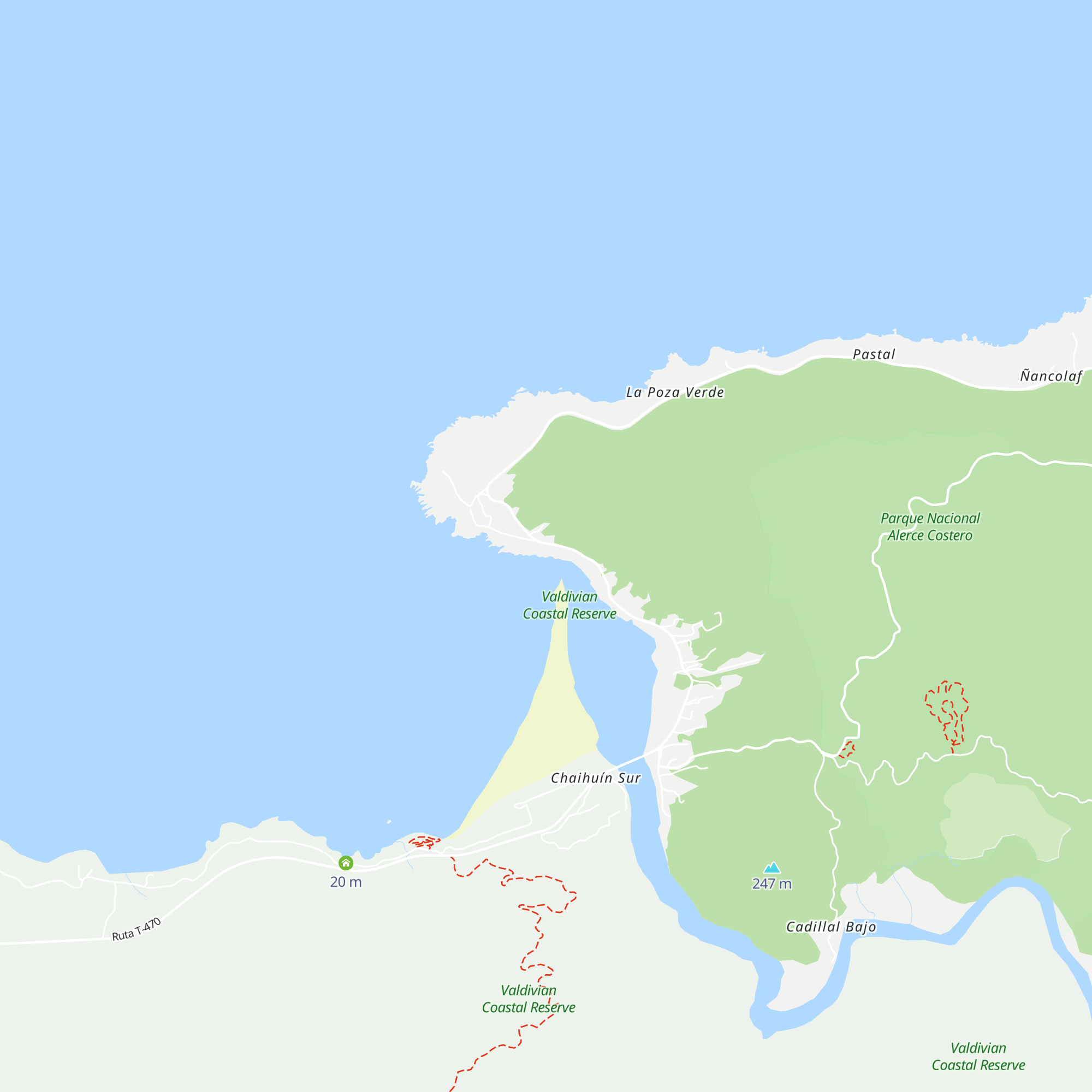 Cabañas Elsa map
