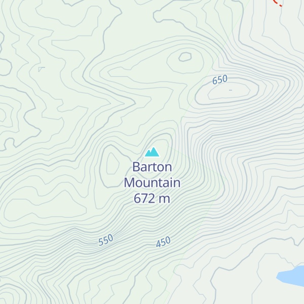 Map of Barton Mountain