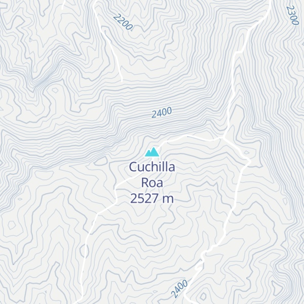 Map of Cuchilla Roa