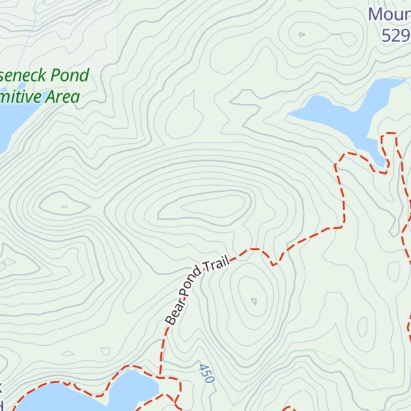 Map of Bear Pond Mountain