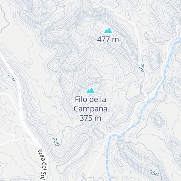 Map of Filo de la Campana