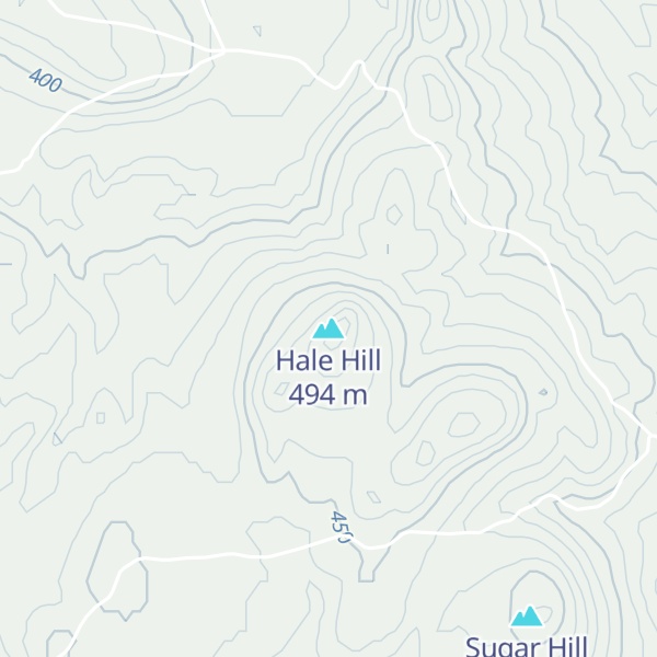 Map of Hale Hill