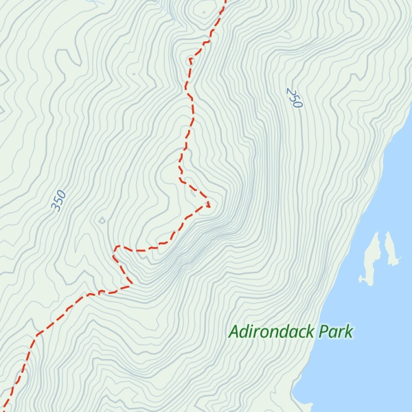 Map of French Point Mountain