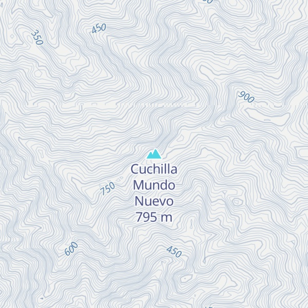Map of Cuchilla Mundo Nuevo