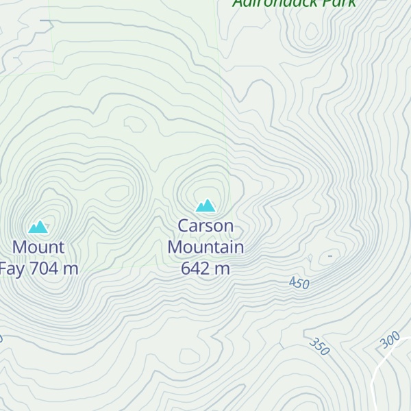 Map of Carson Mountain