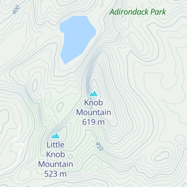 Map of Knob Mountain