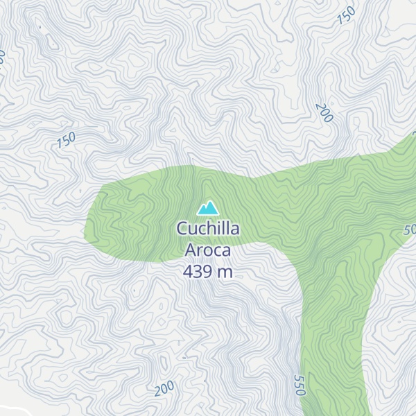Map of Cuchilla Aroca