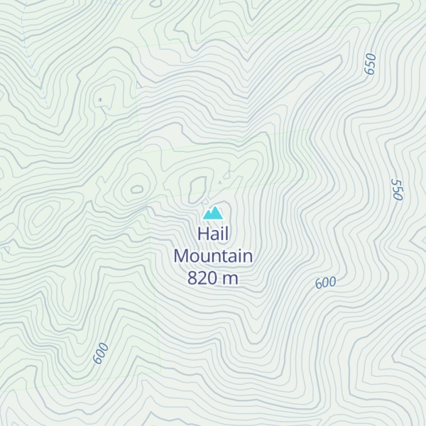 Map of Hail Mountain