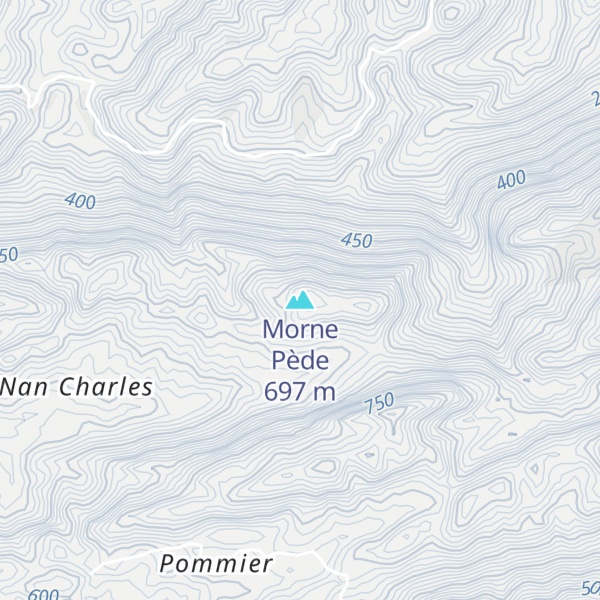 Map of Morne Pède
