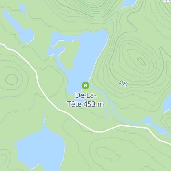 Map of De-La-Tête