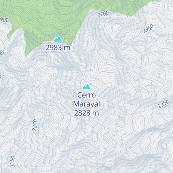 Map of Cerro Marayal