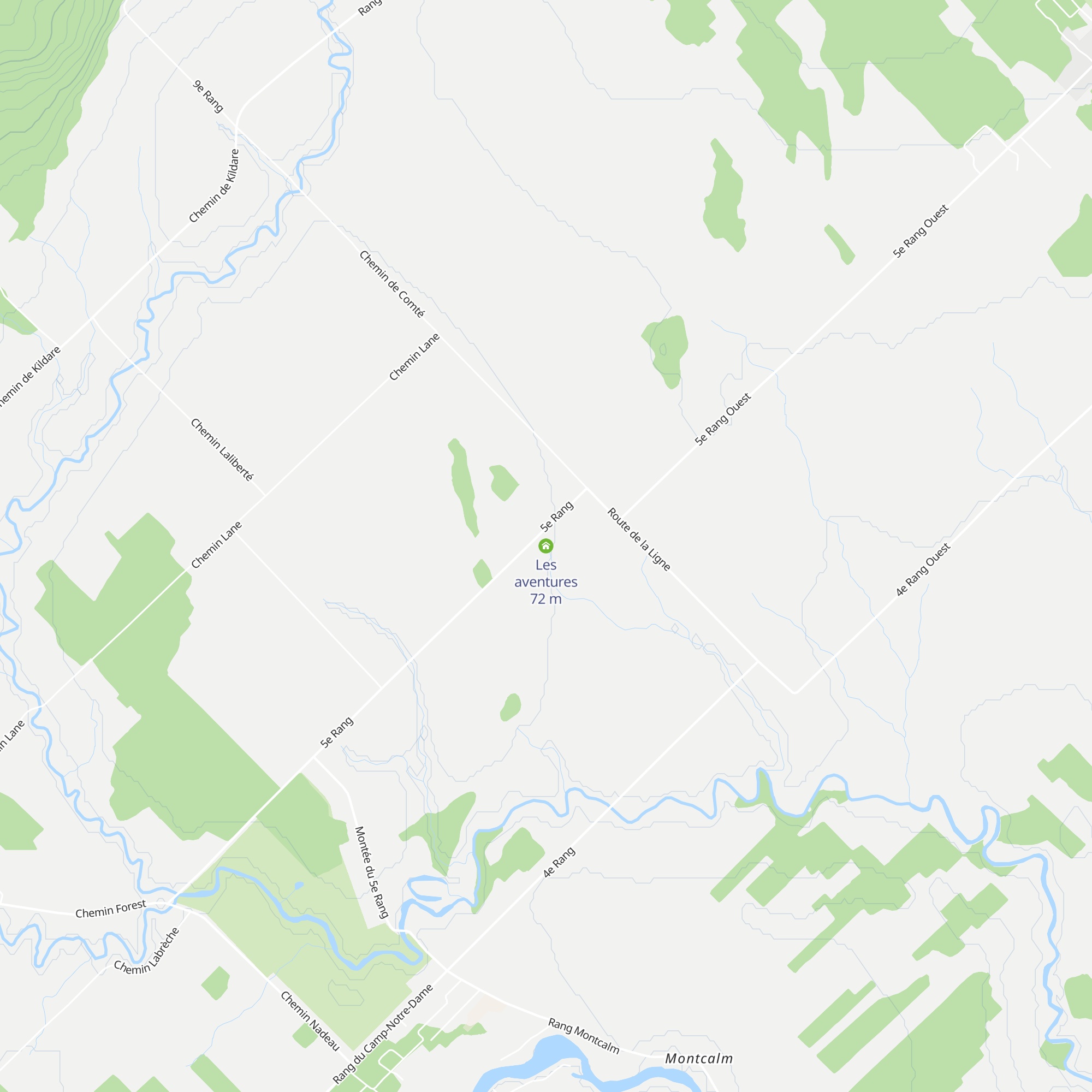 Les aventures map