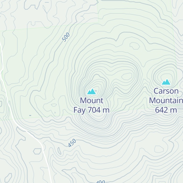 Map of Mount Fay