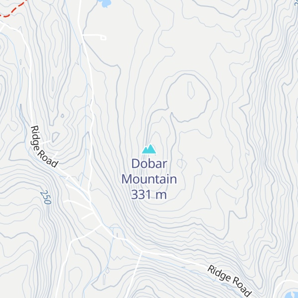 Map of Dobar Mountain