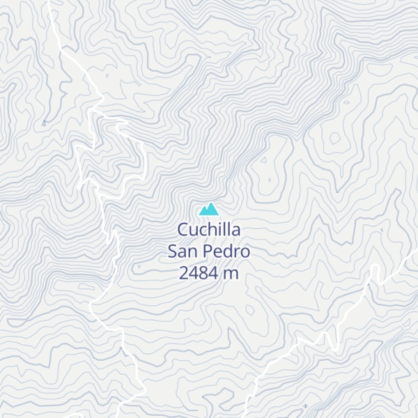 Map of Cuchilla San Pedro