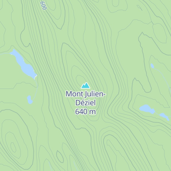 Map of Mont Julien-Déziel