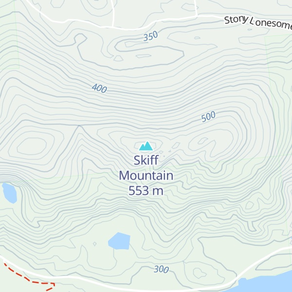 Map of Skiff Mountain