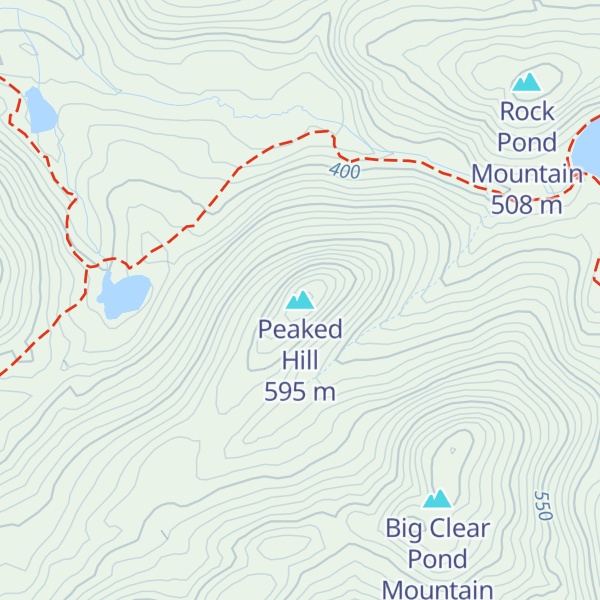 Map of Peaked Hill