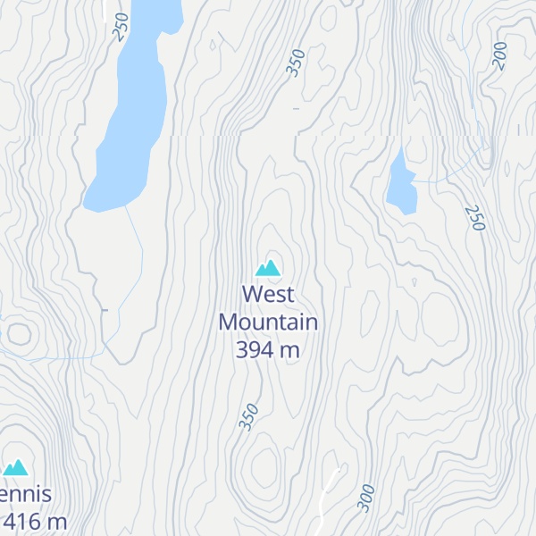 Map of West Mountain