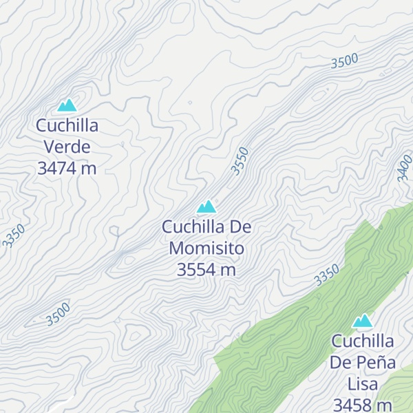 Map of Cuchilla De Momisito