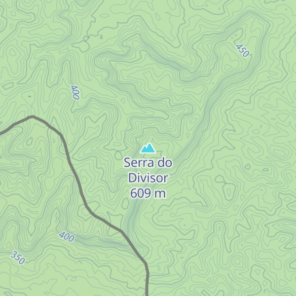 Map of Serra do Divisor