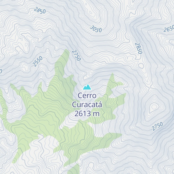 Map of Cerro Curacatá