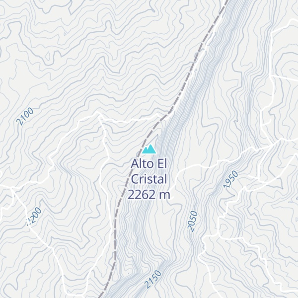 Map of Alto El Cristal