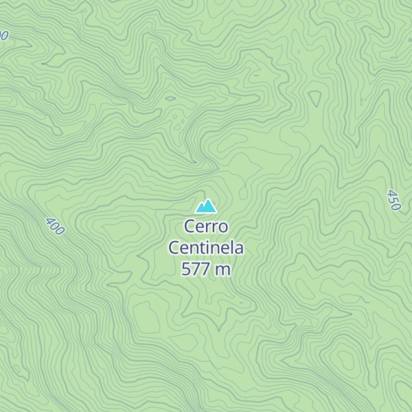 Map of Cerro Centinela