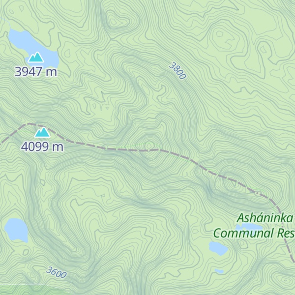 Map of Cordillera Vilcabamba Norte High Point